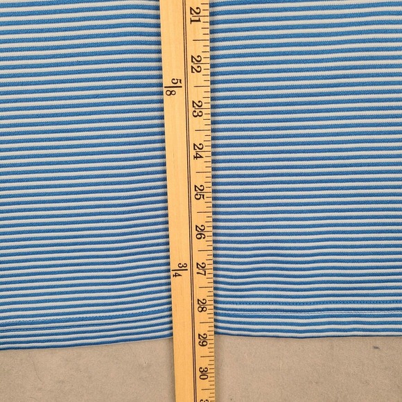 Cubavera Polo Shirt Men's XL Blue Striped Golf Short Sleeve Casual Outdoor - Picture 12 of 12